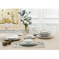 thumbnail image 4 of Lorren Home Trends Ensemble de Vaisselle en Porcelaine 24 Pcs, Or, 4 of 5