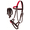 Brown/Pink, variant on Western Horse Leather Bitless sidepull Bridle Reins 7710TL-F