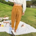 thumbnail image 4 of TRUBKH Corduroy Pants Women Cargo Pants for Women Trendy Women Pants Plaid Pants for Women Vintage Pants Bellbottoms Pants for Women Yellow 2xl, 4 of 4
