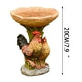 thumbnail image 5 of DPTALR Beautiful Sunflower Bird Bath Brown Pedestal Handmade For Outdoor, 5 of 5