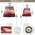 thumbnail image 3 of BZSMCE Table Lamp Creative Heart Shaped Rose Simple Pattern Night Light, 3 of 8