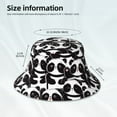 thumbnail image 4 of Daiia Panda Pattern Bucket Hat - Trendy Cotton Sun Hat for Beach, Golf, Fishing - Fun Outdoor Vacation Boonie for Men and Women, 4 of 9