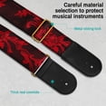 thumbnail image 5 of AODSK Cotton Embroidery Guitar Strap 2" Adjustable for Acoustic Electric Bass Ukulele with Picks Guitarists Gift, 5 of 6