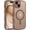 Desert Titanium, variant on Compatible with iPhone 15 Case, [Compatible with Magsafe] Non-Slip Easier Grip Curly Wave Frame Design Shockproof Protective Bumper Cute Magnetic Phone Cover for iPhone 15 6.1", Dark Green