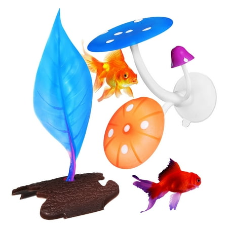 UPOUART 2Pcs Betta Fish Leaf Resting Bed Aquarium Decor Silicone Leaf Hammock Fish Tank Ornament