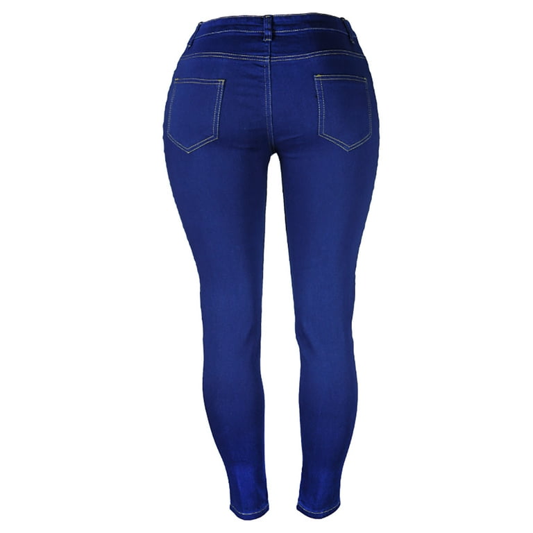 Leggings Elastic Cotton Exaggerated Big Holes High Waist Jeans Casual  Trousers Skinny Pencil Pants Female Ankle Jeans Plus Size From Prettyfaces,  $43.96