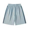 thumbnail image 5 of MYAOYI Mens Mesh Basketball Shorts, Color Block Elastic Waist Loose Fit Summer Shorts, 5 of 5
