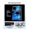 thumbnail image 4 of VEVOR Commercial Ice Maker Machine, 130Lbs/24H with 33Lbs Storage, 45 Cubes per Cycle, Stainless Steel Freestanding & Under Counter Ice Maker with LED Display & Self-Cleaning, for Home Bar Restaurant, 4 of 9