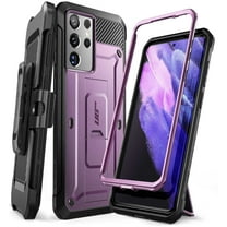SUPCASE Unicorn Beetle Pro Series Case Designed for Samsung Galaxy S21 Ultra 5G (2021 Release), Full-Body Dual Layer Rugged Holster & Kickstand Case Without Built-in Screen Protector (Violte)