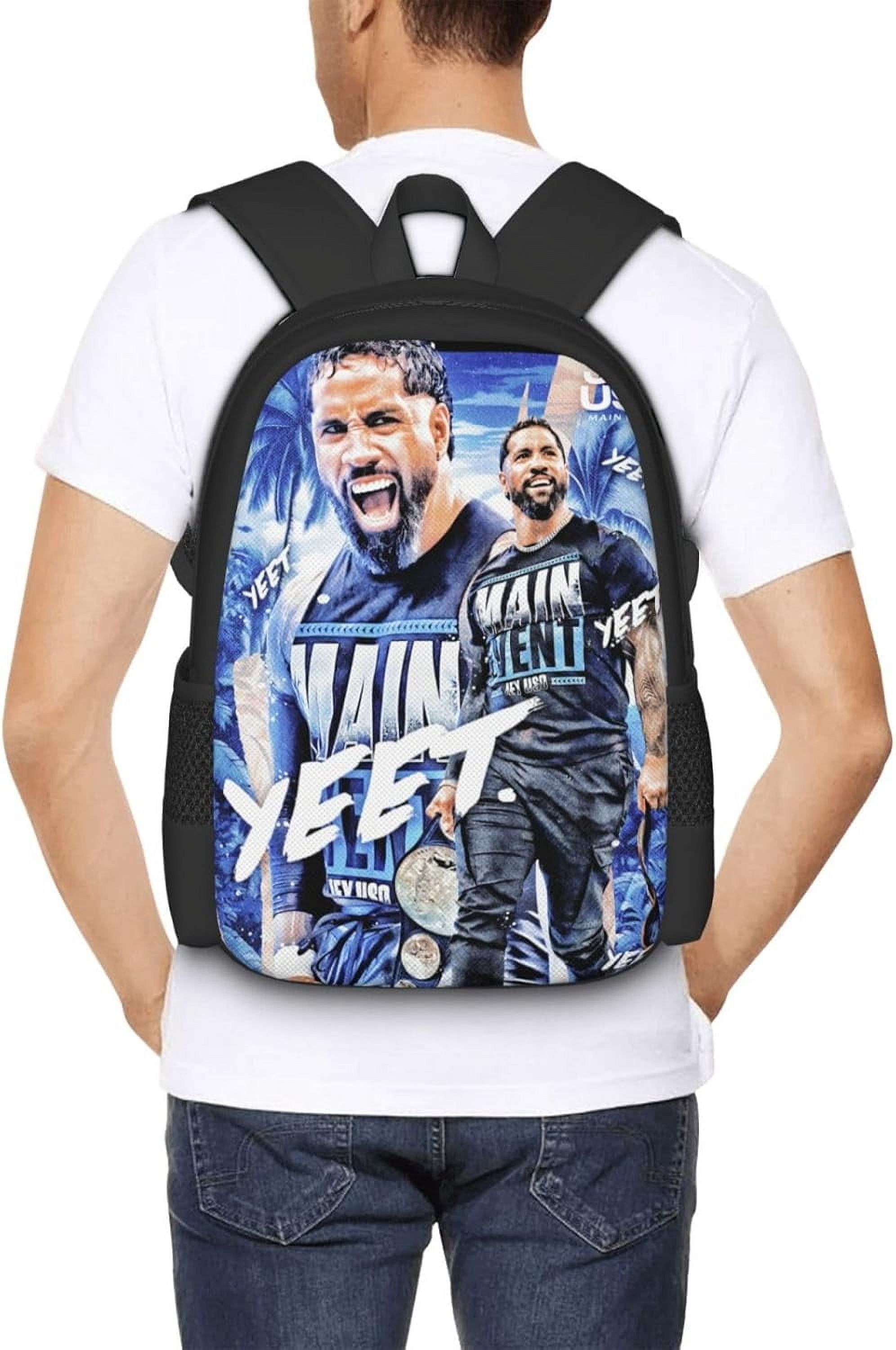 Jey Wrestler USO Unisex Sports Bag, Backpack for Indoor Cool Work Backpack Notebook Bag for Men and Women