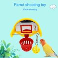 thumbnail image 2 of Pet Bird Parrot Shooting Basketball Toy Cage Mount Mini Basketball Board for Parrot Biting Training, 2 of 8