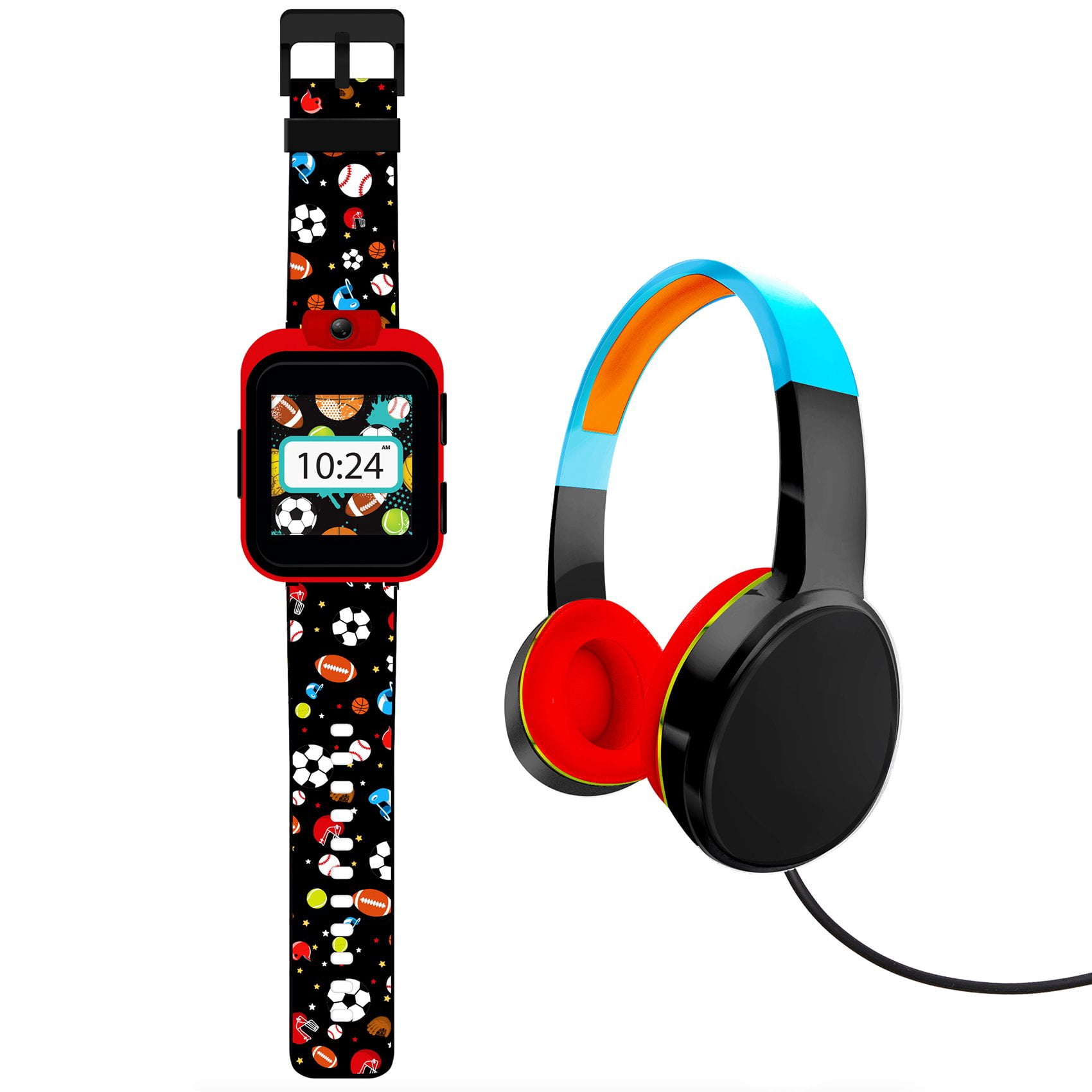 PlayZoom 2 Boys Headphones & Smartwatch Set - Sports Print
