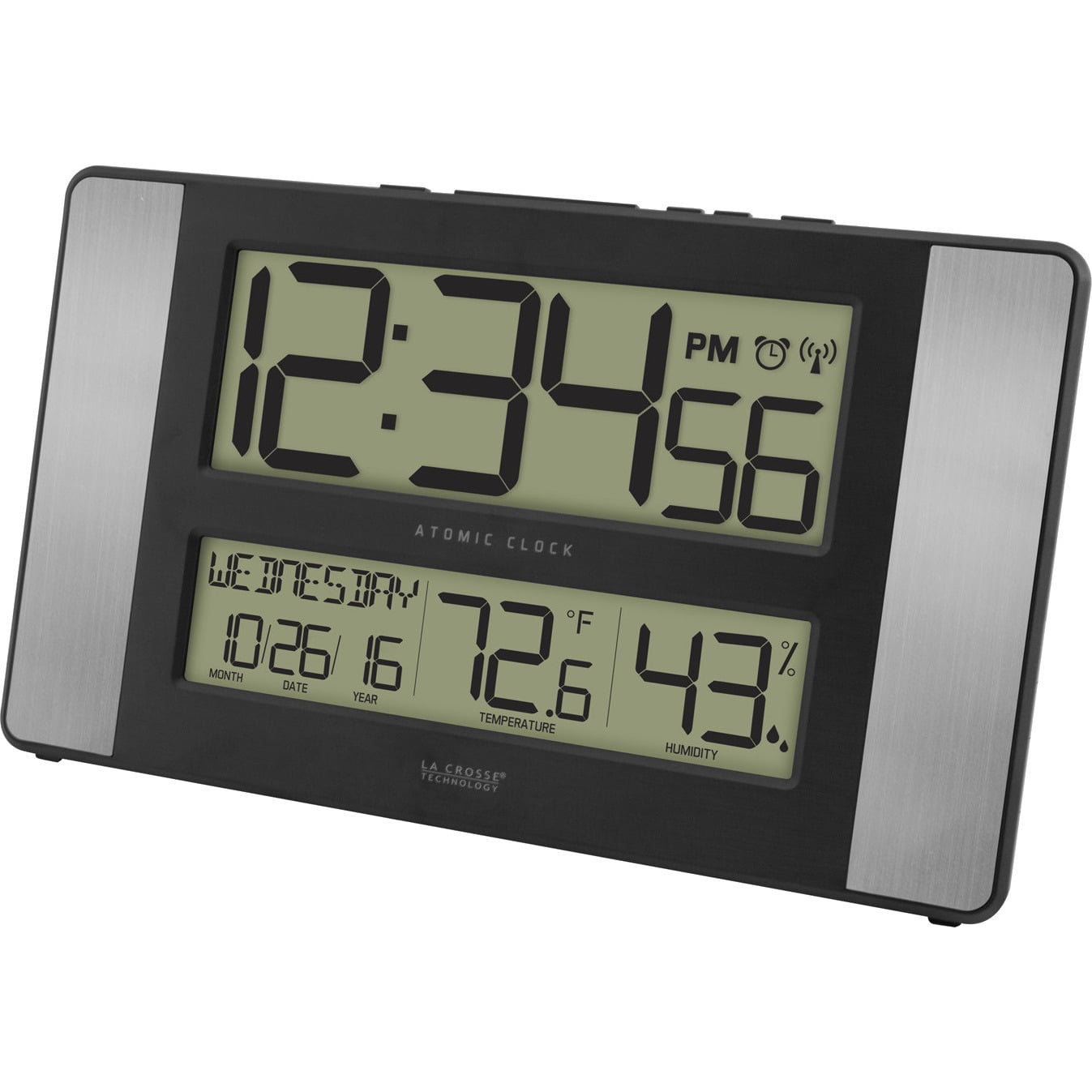 Buy La Crosse Technology Atomic Digital Wall Clock with Indoor