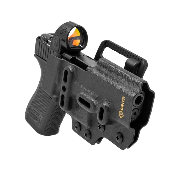 GRITR Ambi OWB Kydex Holster; Fits 9mm Glock Double Stack