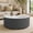 Gray, variant on Atumcto 29.5" Modern Round Coffee Table with Casters, 2 Drawers, Marble-Pattern Sintered Stone Top for Living Room, Gray