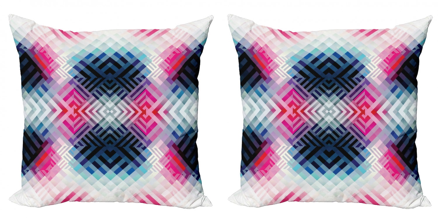Funky Decorative 4 size Pillow with Insert Groovy Retro Pillow +Insert Full Pillow Multi Color Pillows Spun Polyester Square Pillow