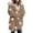 Khaki, variant on Luxalzxs Women Winter Hooded Cardigan Plush Fuzzy Star Print Jacket Hoodies Open Front Fleece Coat Outwear with Pockets