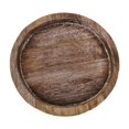 thumbnail image 2 of Bandeja portavelas, plato de madera para servir, centro de mesa, plato de postre redondo A, 2 of 9