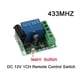 thumbnail image 4 of Receptor de Interruptor InaláMbrico RF de 433 Mhz MóDulo Receptor de Relé úNico CC 12V con 2 Transmisores Remotos, 4 of 5