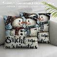thumbnail image 3 of Qinduosi Hello Decorative Throw Pillow Cover Set of , Cushion Case Decor, Buffalo Plaid Christmas Decoration for Sofa Couch, 3 of 5