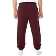 thumbnail image 3 of Jerzees Mens NuBlend Super Sweats Pocketed Sweatpants, S, Black Heather, 3 of 7