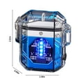 thumbnail image 3 of COFEST Briquet Extérieur Électrique USB Rechargeable-Sans Flamme-Plasma Cool pour Camping, Randonnée, Aventure Bleu, 3 of 9