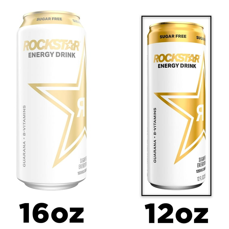 Rockstar Energy Drink, Sugar Free, 12Oz Sleek Cans (8 Pack