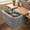 Gray, variant on Veehoo Foldable Cat Desk Bed Attachment, Washable Plush Hammock, 50 lbs Capacity