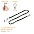 thumbnail image 2 of Uxcell Purse Chain Strap, 39" Purse Strap Shoulder Cross Body Replacement Strap, Black&Silver, 2 of 6