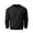 Black, variant on Mfakffe Men Solid Crewneck Pullover Tops Loose Fit Long Sleeve Sweatshirts Soft Fleece Casual Layering Apparel for Fall Winter Daily Outdoor Wear