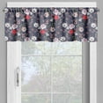 thumbnail image 2 of Ambesonne Floral Valance Pack of 2, Vintage Style Flower Bouquet, 54"X18", Dark Indigo and Multicolor, 2 of 5