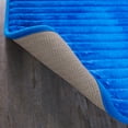 Mainstays Performance Ribbed Quick Dry Foam Bath Mat, 17" X 24", Cobalt