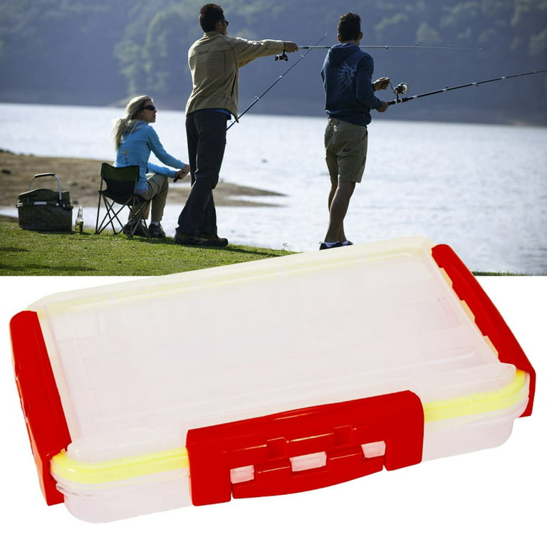 Portable Fishing Lure Storage Box Organizer Tackle Box With Removable  Dividers 