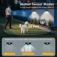 thumbnail image 4 of Gracetumbler Solar Fence Lights 12 Pack, Motion Sensor Outdoor Light with 3-Sided Lighting, 6000K/3000K Dual Color Temperature with IP63 Waterproof, 4 of 6