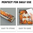 thumbnail image 5 of Fall Linen Placemats Set of 4 Autumn Thanksgiving Pumpkin Non Slip Heat-Resistant Washable Wipeable Table Place Mat Tablemat for Kitchen Dining Table Home Decoration 12" x 18", 5 of 6