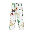 thumbnail image 4 of Balery Men'S Pretty Floral With Leaves Pants,Sleepwear Pants,Pajama Pants,Pj Bottoms Drawstring And Pockets-X-Large, 4 of 9