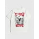 thumbnail image 1 of Camiseta de Halloween - Camiseta Y2K con estampado de letras y esqueletos para hombre para Halloween y escuela, 1 of 7