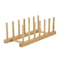thumbnail image 2 of High-quality Solid Wood Bamboo Plate Racks Multipurpose Drainboard Shelves Drainboard Kitchen Pot Lid Holder Dish Drain Dish Rack, 2 of 7