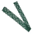 thumbnail image 3 of Cinta de encaje de 10 yardas de largo y 2,6 pulgadas de ancho, suave, agradable para la piel, duradera, fácil de cortar, amplia aplicación, estilo elegante, encaje de costura, verde negruzco, 3 of 12