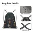 thumbnail image 4 of Saiise Stylish Avian Gathering Pattern Sports Drawstring Backpack - String Swim Gym Bag with Wet Proof Pocket for Women&Men-Small, 4 of 6