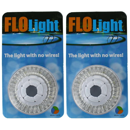 2) LED Swimming Above Inground Pool Flo Lights Wireless Universal Return -
