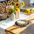 thumbnail image 4 of Spring Flowers Round 13 Inch Placemats Set of 4, Blue Floral Leaves Birds Country Farm Wood Grain HeatResistant Non Slip Place Mats for Dining Table, Wipeable Kitchen Table Mats for Housewarming, 4 of 9