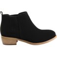 thumbnail image 2 of Women's Journee Collection Ramsey Chelsea Bootie Black Faux Suede 6.5 M, 2 of 4