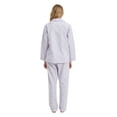 thumbnail image 4 of GLOBAL Women 100% Cotton Pajama Set Long Sleeve Pjs Button Down Comfy Nightwear, 4 of 5