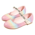 thumbnail image 2 of HUANBAI Children Flat Shoes Soft Soled Sandals Fashionable Colorful Princess Performance Shoes 11, 2 of 8