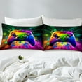thumbnail image 4 of Erosebridal Male Gamepads Bed Sheets Set Queen Size,Video Game Bedding Sets Queen Size,Gradient Ombre Bed Sheets Queen,Super Cozy Geometric Room Decor,4 Pieces, 4 of 7