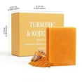 thumbnail image 7 of Organic Turmeric Soap for Dark Spots, Natural Face Wash for Clear Skin, Cleanses & Smooths, Removes Oil & Impurities for All Skin Types(3pcs), 7 of 7