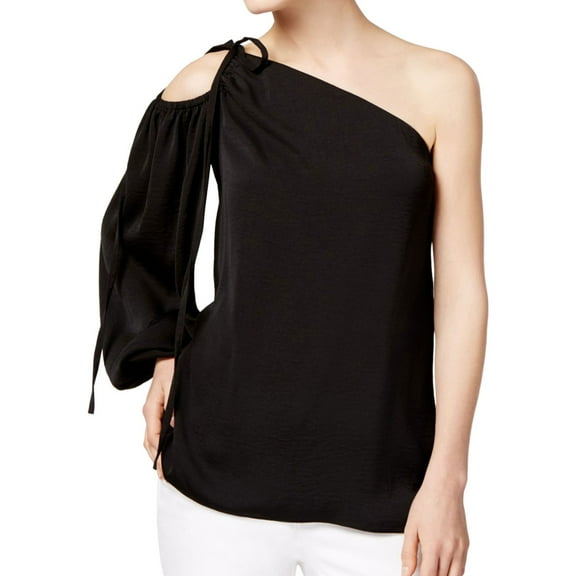 Rachel Roy Womens Soiree Knit Blouse, Black, Medium