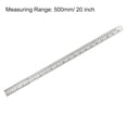 thumbnail image 2 of Unique Bargains Straight Ruler 500mm 20 Inch Metric Stainless Steel Measuring Ruler Tools with Hanging Hole 2pcs, 2 of 4