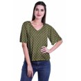 thumbnail image 1 of Moomaya Blouse d'Été Boho à Manches Courtes en Rayonne Imprimée pour Femmes, 1 of 5